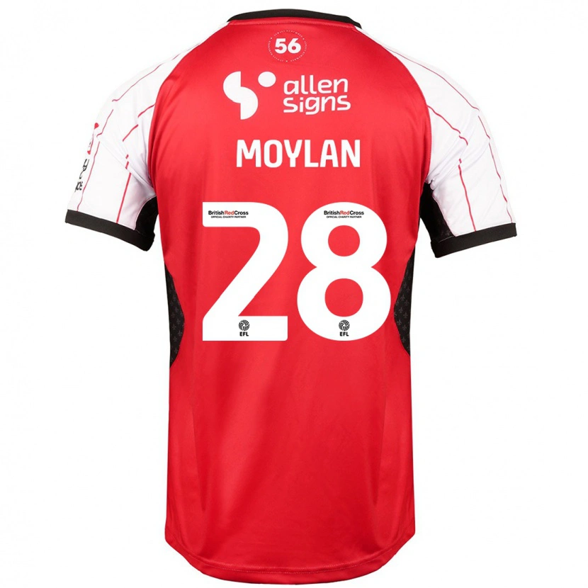 Danxen Niño Camiseta Jack Moylan #28 Blanco 1ª Equipación 2024/25 La Camisa