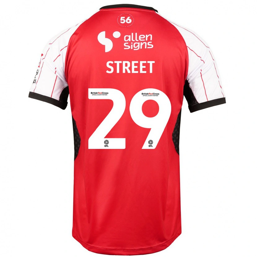 Danxen Niño Camiseta Robert Street #29 Blanco 1ª Equipación 2024/25 La Camisa