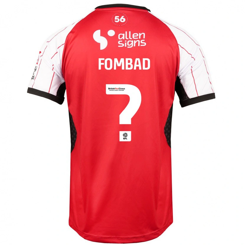 Danxen Niño Camiseta Kelly Fombad #0 Blanco 1ª Equipación 2024/25 La Camisa