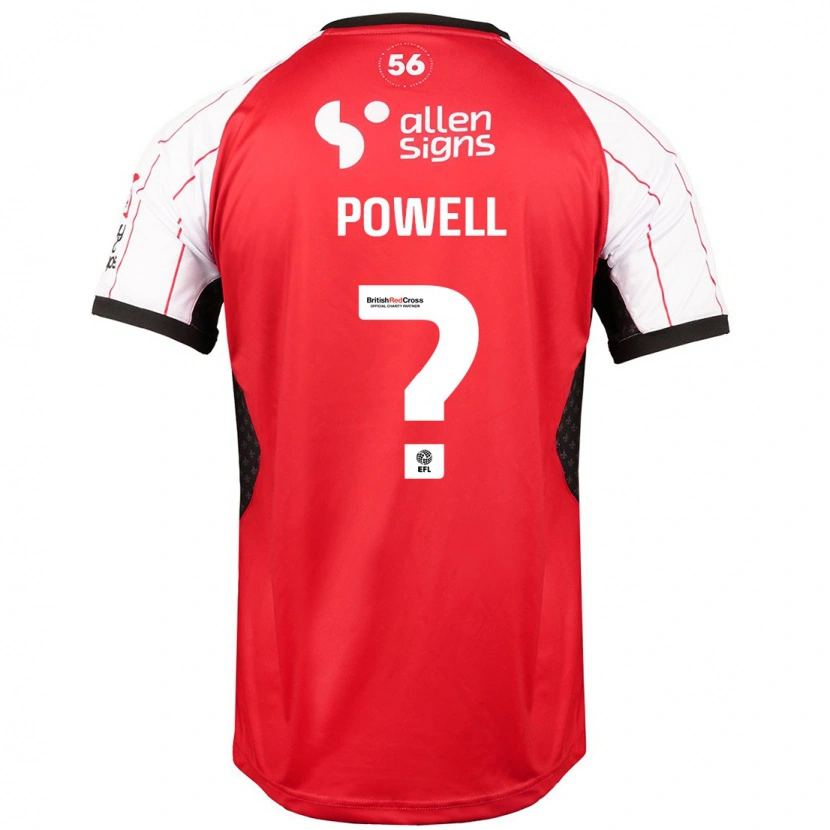 Danxen Niño Camiseta Darryl Powell #0 Blanco 1ª Equipación 2024/25 La Camisa