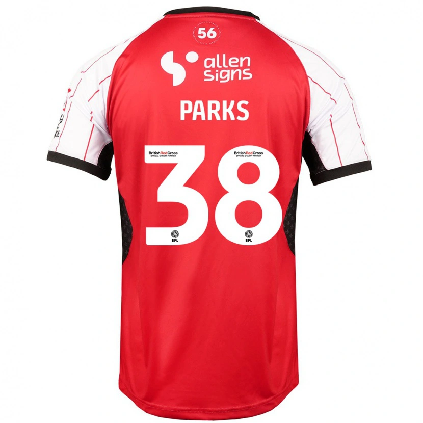 Danxen Niño Camiseta Charlie Parks #38 Blanco 1ª Equipación 2024/25 La Camisa