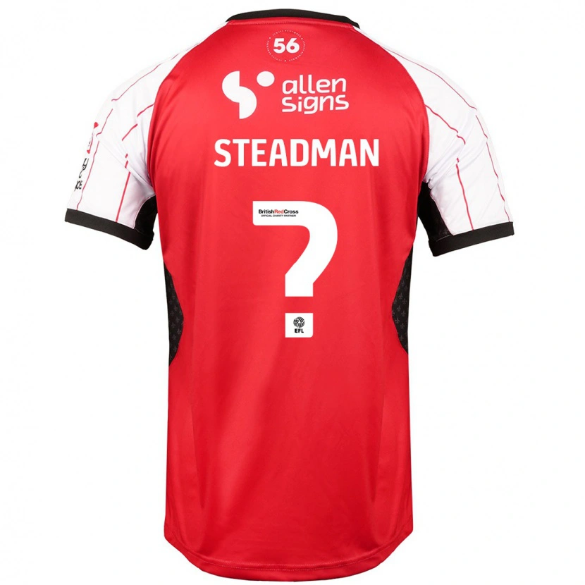 Danxen Niño Camiseta Jodie Steadman #0 Blanco 1ª Equipación 2024/25 La Camisa