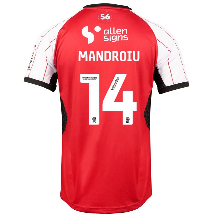 Danxen Niño Camiseta Daniel Mandroiu #14 Blanco 1ª Equipación 2024/25 La Camisa