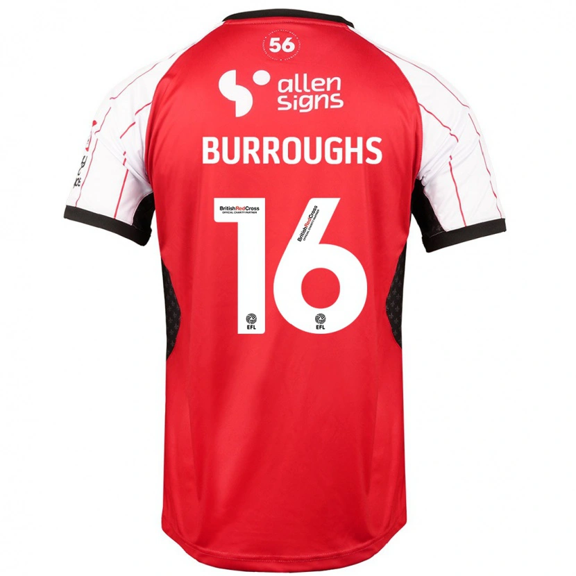 Danxen Niño Camiseta Jack Burroughs #16 Blanco 1ª Equipación 2024/25 La Camisa