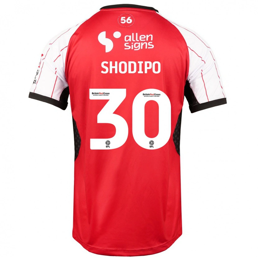 Danxen Niño Camiseta Olamide Shodipo #30 Blanco 1ª Equipación 2024/25 La Camisa