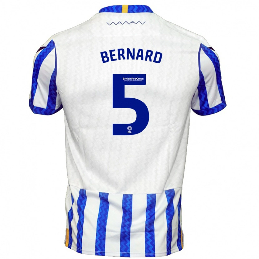 Danxen Niño Camiseta Di'shon Bernard #5 Azul Blanco 1ª Equipación 2024/25 La Camisa