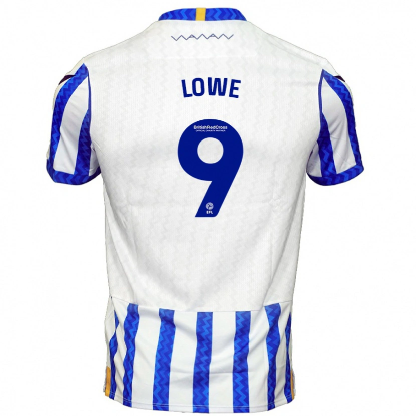 Danxen Niño Camiseta Jamal Lowe #9 Azul Blanco 1ª Equipación 2024/25 La Camisa