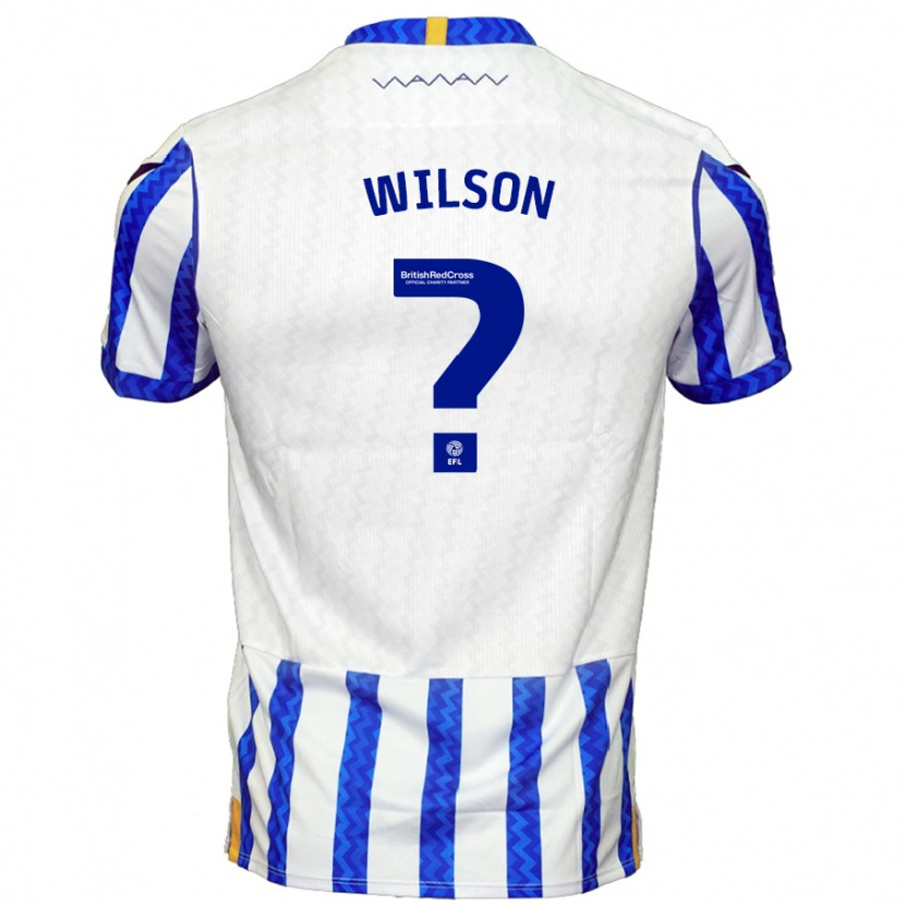 Danxen Niño Camiseta Ryan Wilson #0 Azul Blanco 1ª Equipación 2024/25 La Camisa