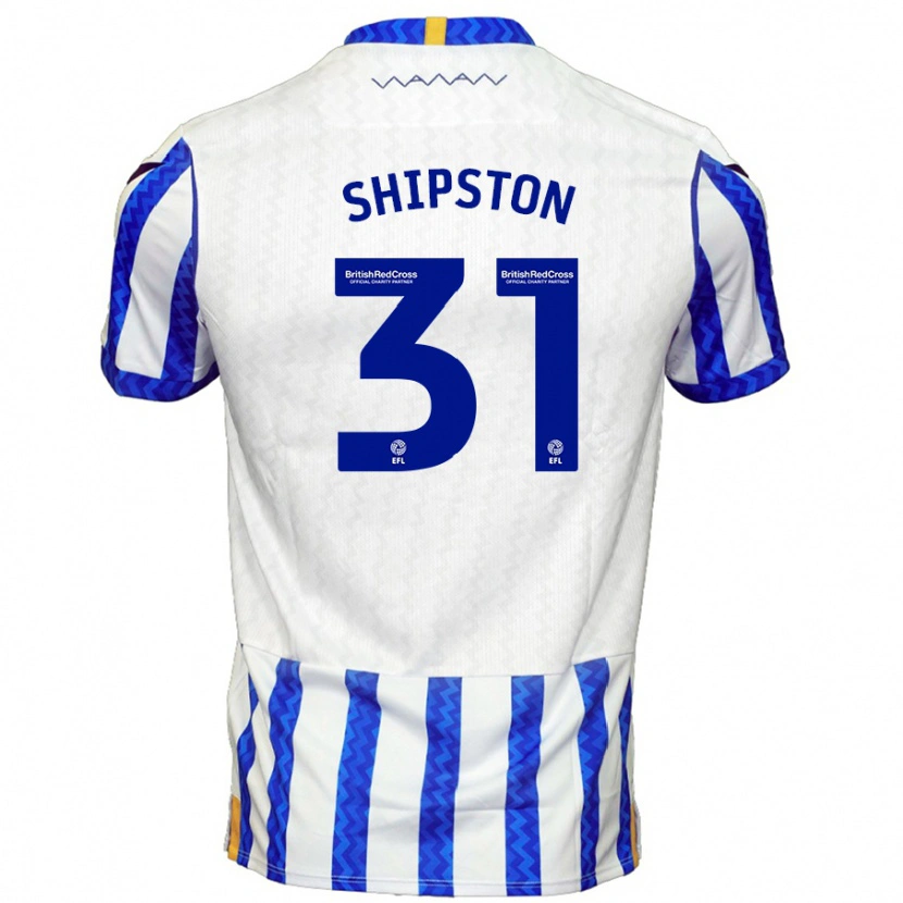 Danxen Niño Camiseta Rio Shipston #31 Azul Blanco 1ª Equipación 2024/25 La Camisa