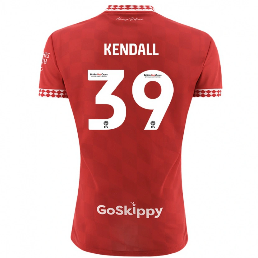 Danxen Niño Camiseta Maya Kendall #39 Rojo 1ª Equipación 2024/25 La Camisa