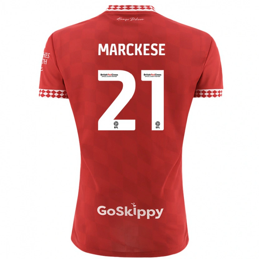 Danxen Niño Camiseta Kaylan Marckese #21 Rojo 1ª Equipación 2024/25 La Camisa