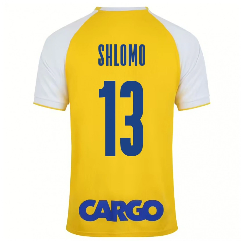 Danxen Niño Camiseta Raz Shlomo #13 Amarillo Blanco 1ª Equipación 2024/25 La Camisa