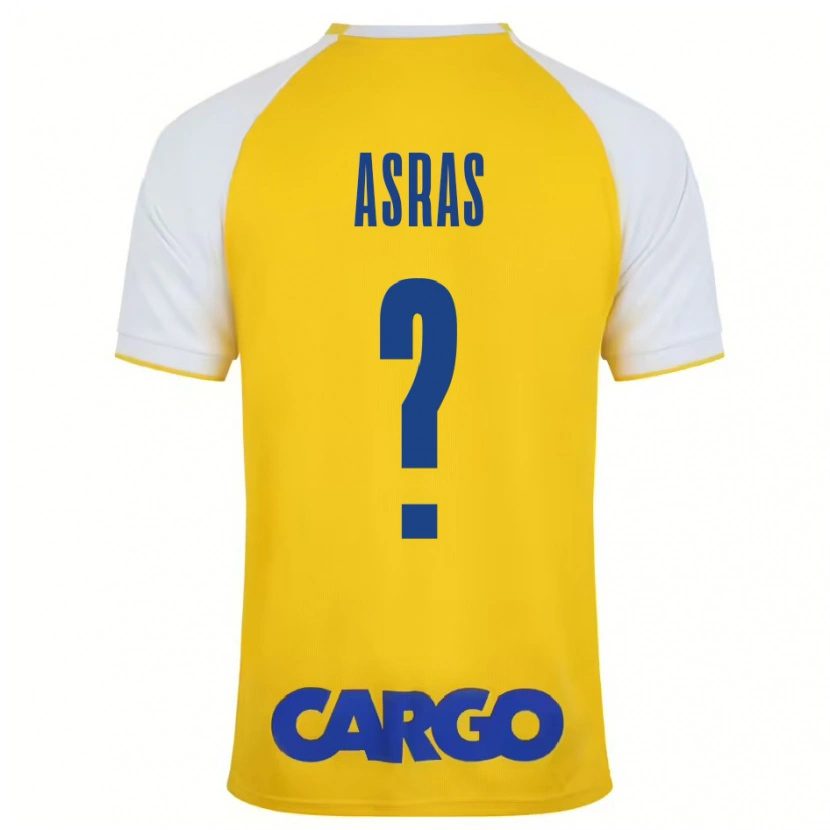 Danxen Niño Camiseta Lotem Asras #0 Amarillo Blanco 1ª Equipación 2024/25 La Camisa