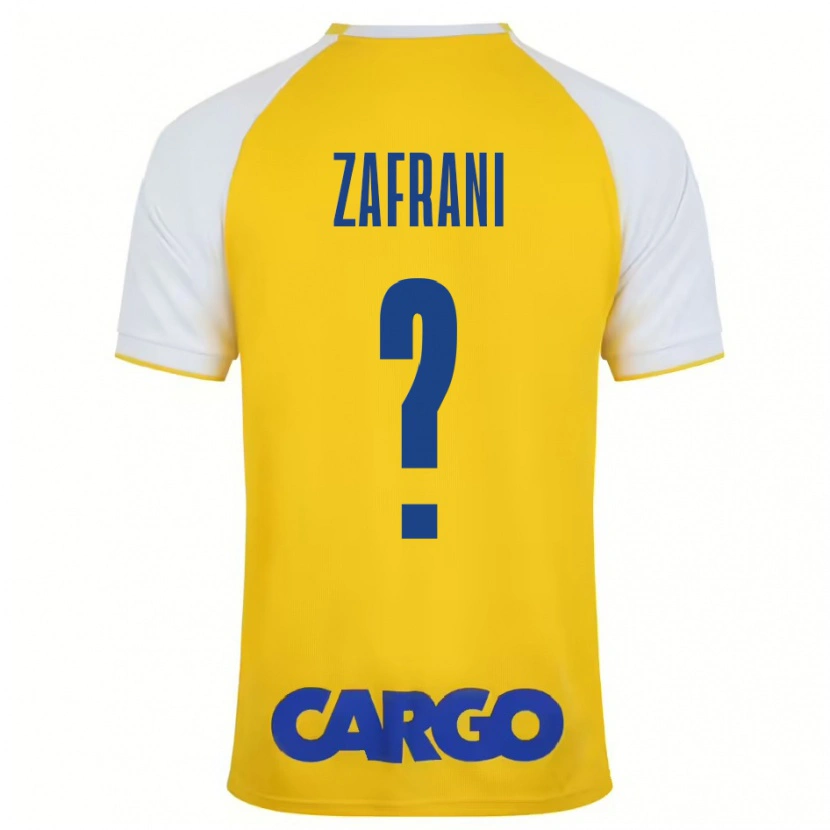 Danxen Niño Camiseta Itay Zafrani #0 Amarillo Blanco 1ª Equipación 2024/25 La Camisa