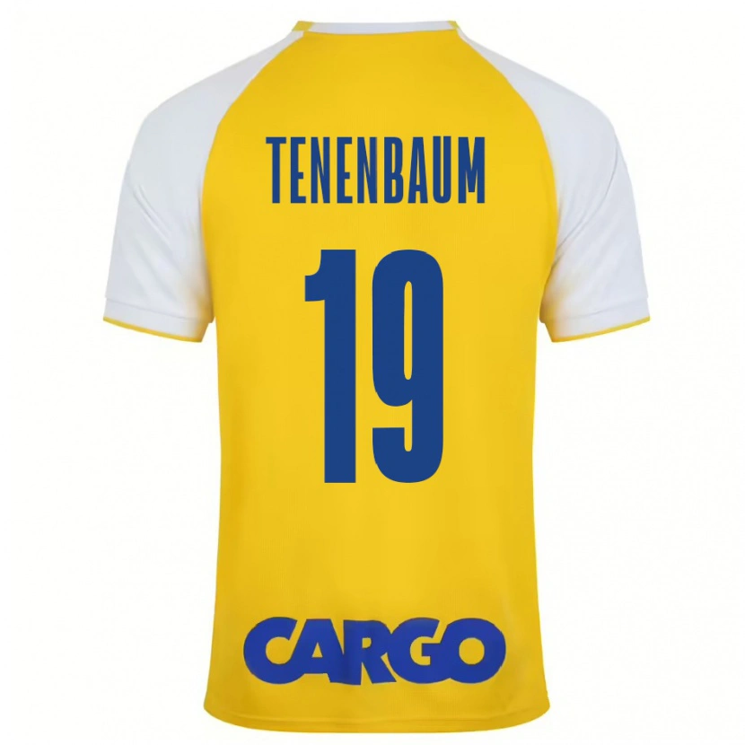 Danxen Niño Camiseta Daniel Tenenbaum #19 Amarillo Blanco 1ª Equipación 2024/25 La Camisa