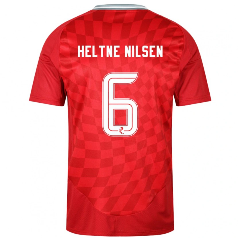 Danxen Niño Camiseta Sivert Heltne Nilsen #6 Rojo 1ª Equipación 2024/25 La Camisa