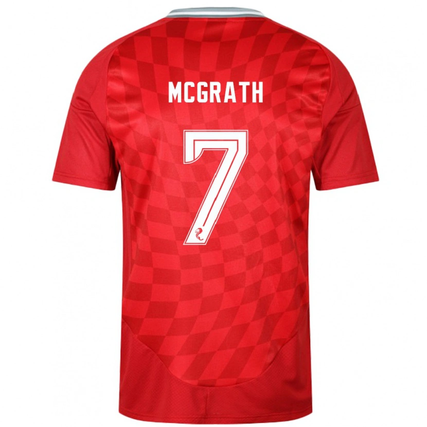 Danxen Niño Camiseta Jamie Mcgrath #7 Rojo 1ª Equipación 2024/25 La Camisa