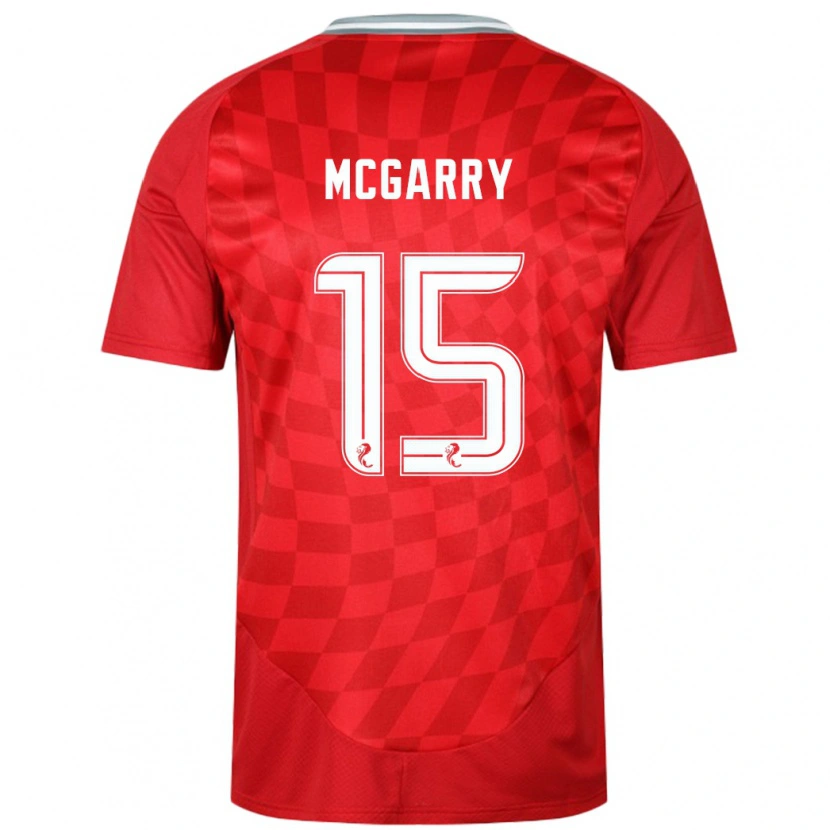 Danxen Niño Camiseta James Mcgarry #15 Rojo 1ª Equipación 2024/25 La Camisa