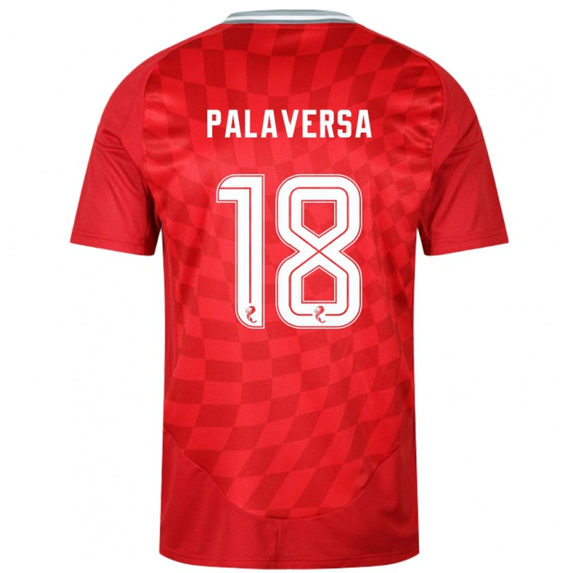 Danxen Niño Camiseta Ante Palaversa #18 Rojo 1ª Equipación 2024/25 La Camisa