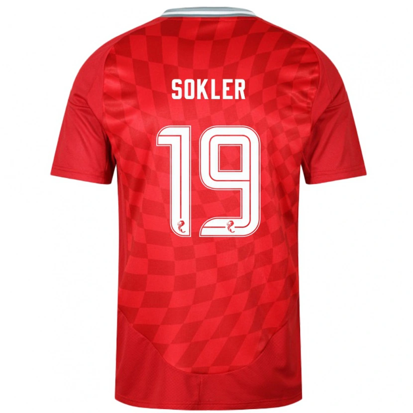 Danxen Niño Camiseta Ester Sokler #19 Rojo 1ª Equipación 2024/25 La Camisa