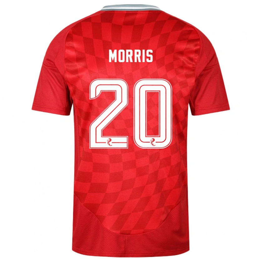 Danxen Niño Camiseta Shayden Morris #20 Rojo 1ª Equipación 2024/25 La Camisa