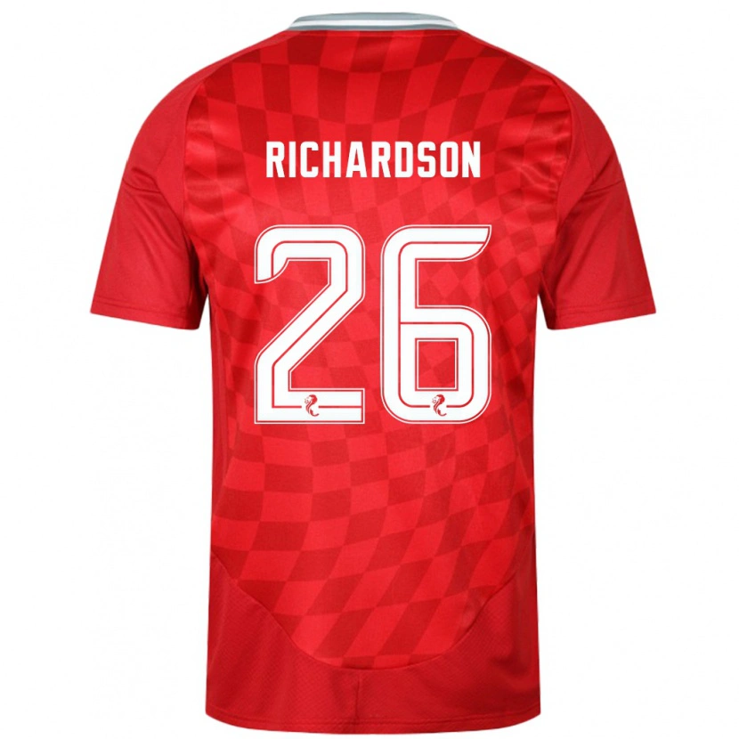 Danxen Niño Camiseta Jayden Richardson #26 Rojo 1ª Equipación 2024/25 La Camisa