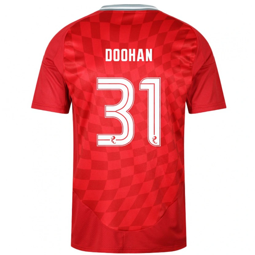 Danxen Niño Camiseta Ross Doohan #31 Rojo 1ª Equipación 2024/25 La Camisa