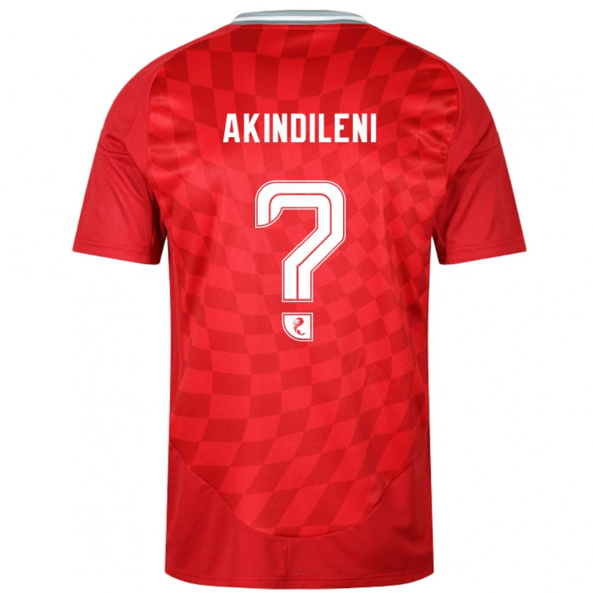 Danxen Niño Camiseta Timothy Akindileni #0 Rojo 1ª Equipación 2024/25 La Camisa