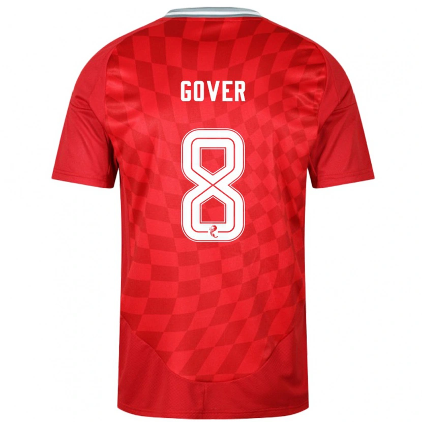 Danxen Niño Camiseta Chloe Gover #8 Rojo 1ª Equipación 2024/25 La Camisa