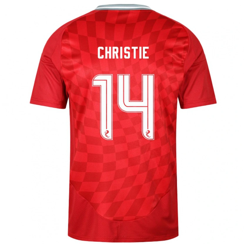 Danxen Niño Camiseta Mya Christie #14 Rojo 1ª Equipación 2024/25 La Camisa