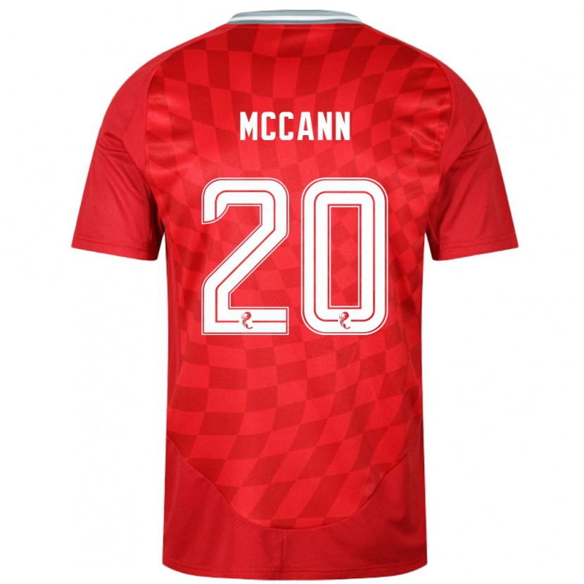 Danxen Niño Camiseta Annalisa Mccann #20 Rojo 1ª Equipación 2024/25 La Camisa