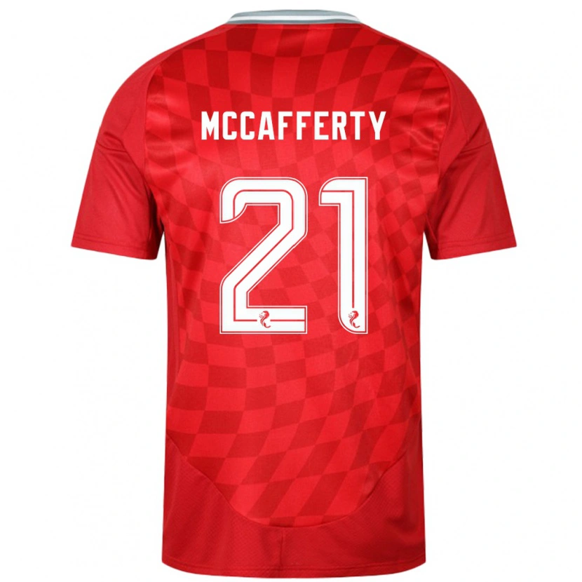 Danxen Niño Camiseta Eirinn Mccafferty #21 Rojo 1ª Equipación 2024/25 La Camisa