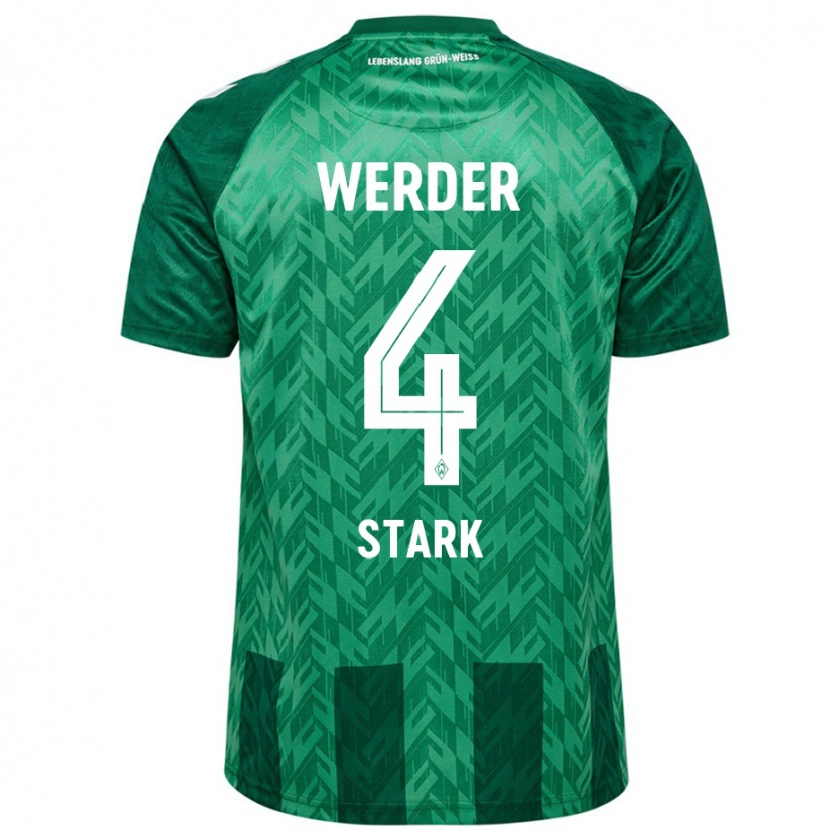 Danxen Niño Camiseta Niklas Stark #4 Verde 1ª Equipación 2024/25 La Camisa