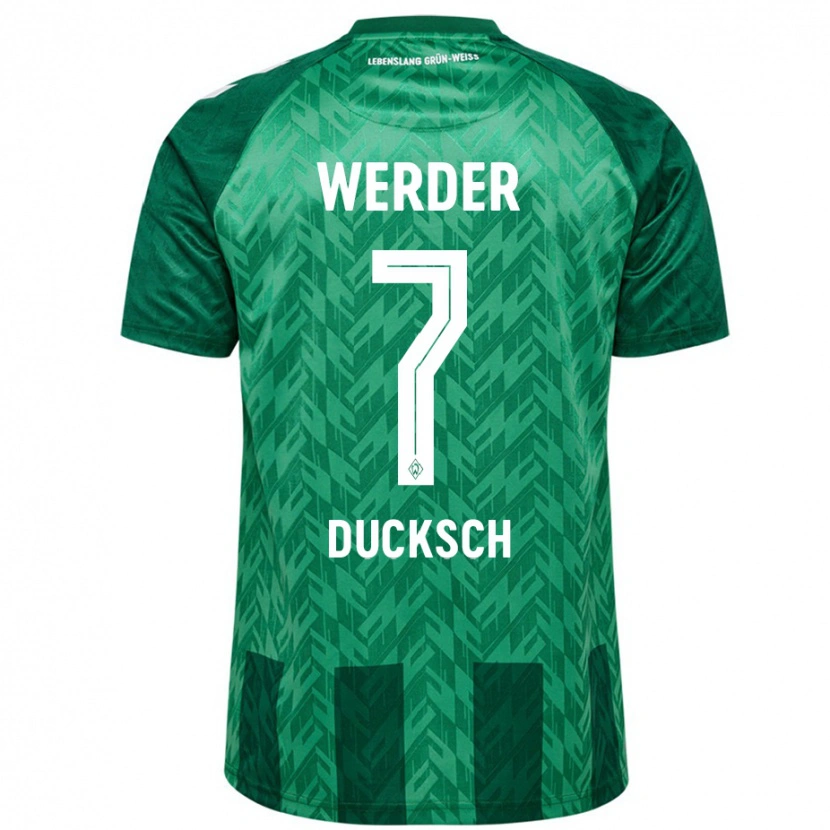 Danxen Niño Camiseta Marvin Ducksch #7 Verde 1ª Equipación 2024/25 La Camisa