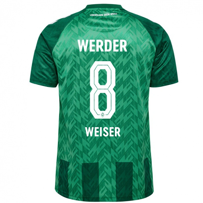 Danxen Niño Camiseta Mitchell Weiser #8 Verde 1ª Equipación 2024/25 La Camisa