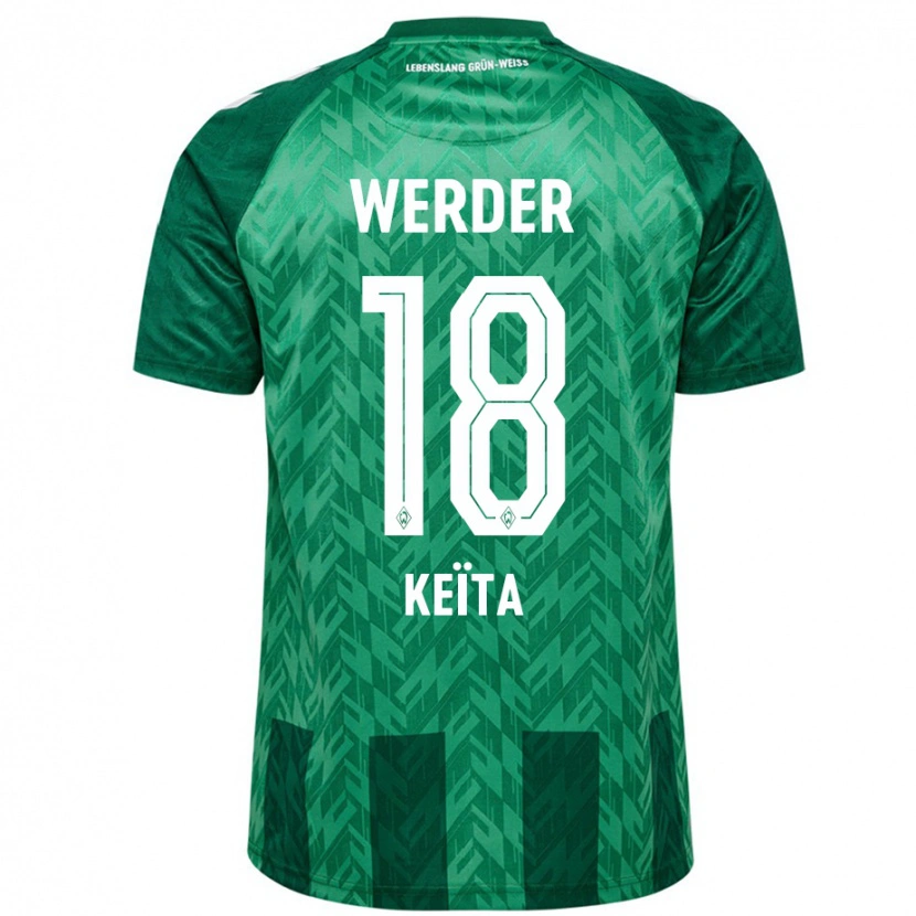 Danxen Niño Camiseta Naby Keïta #18 Verde 1ª Equipación 2024/25 La Camisa