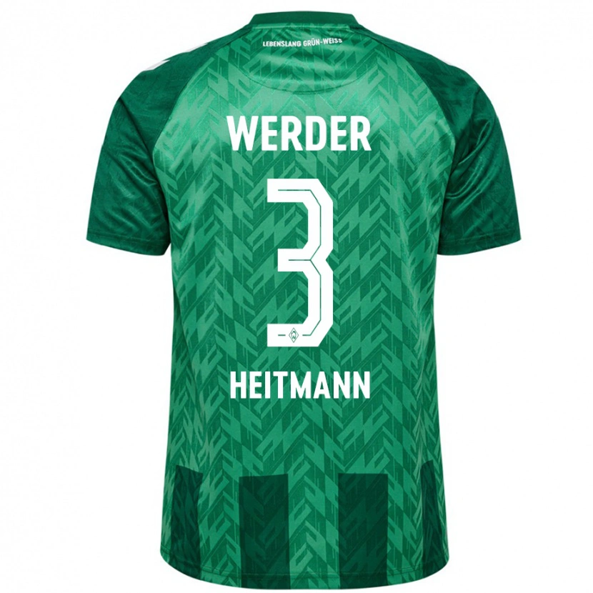 Danxen Niño Camiseta Mats Heitmann #3 Verde 1ª Equipación 2024/25 La Camisa