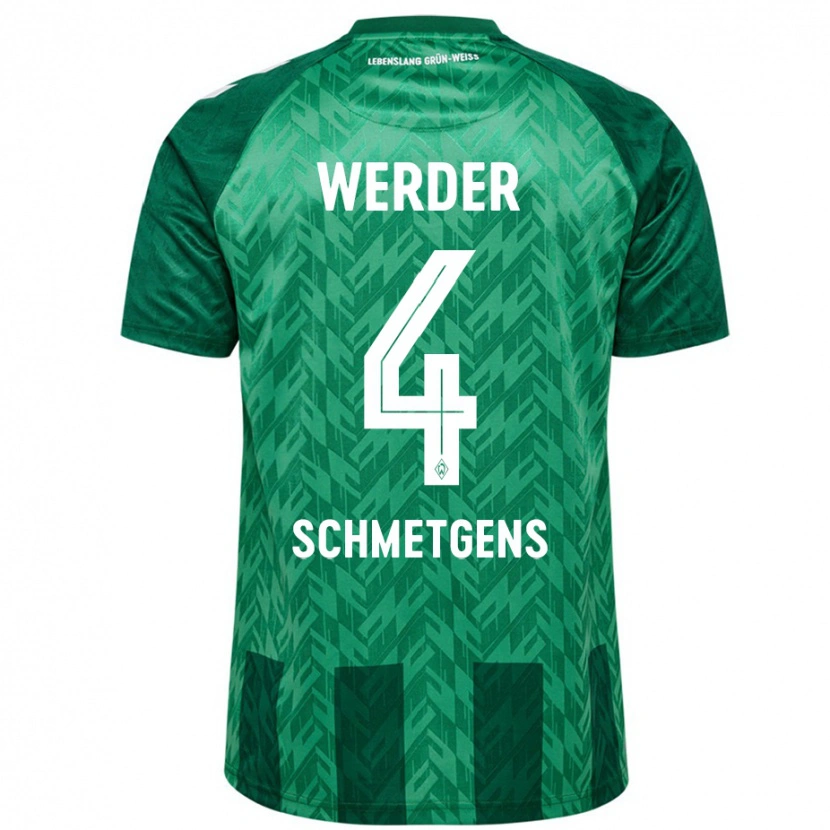 Danxen Niño Camiseta Mick Schmetgens #4 Verde 1ª Equipación 2024/25 La Camisa