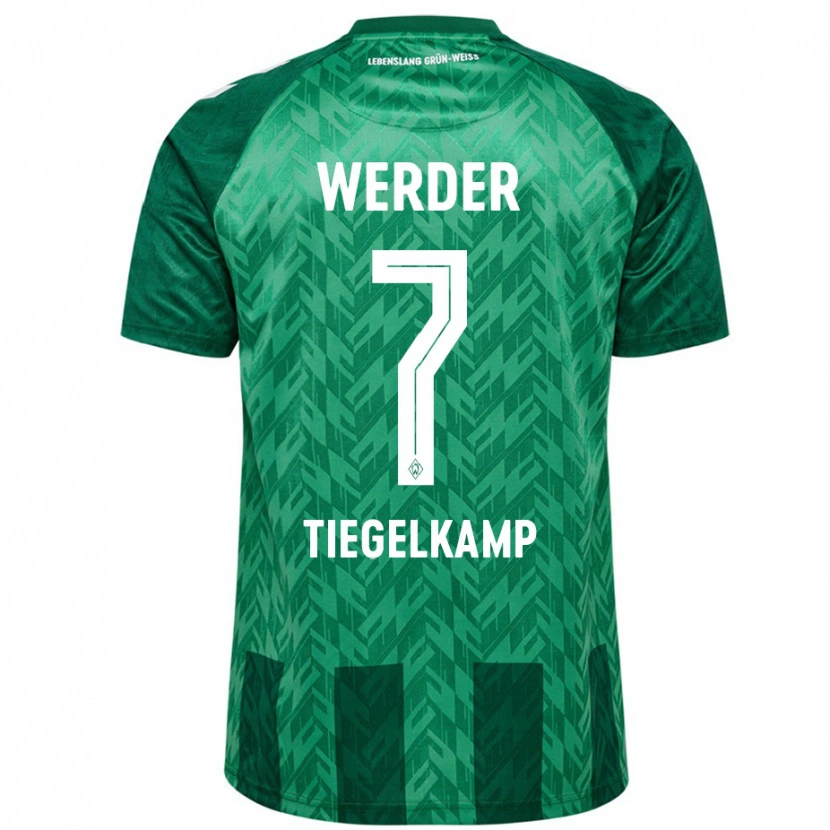 Danxen Niño Camiseta Maximilian Tiegelkamp #7 Verde 1ª Equipación 2024/25 La Camisa