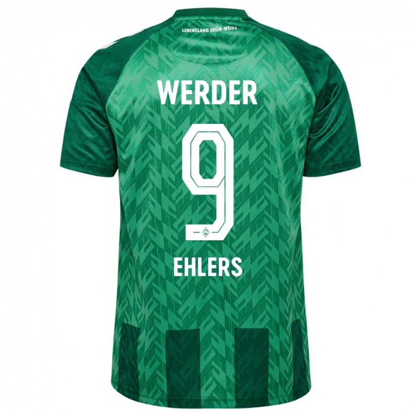 Danxen Niño Camiseta Jannic Ehlers #9 Verde 1ª Equipación 2024/25 La Camisa