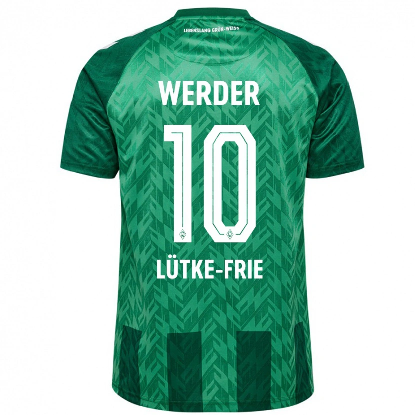 Danxen Niño Camiseta Dennis Lütke-Frie #10 Verde 1ª Equipación 2024/25 La Camisa