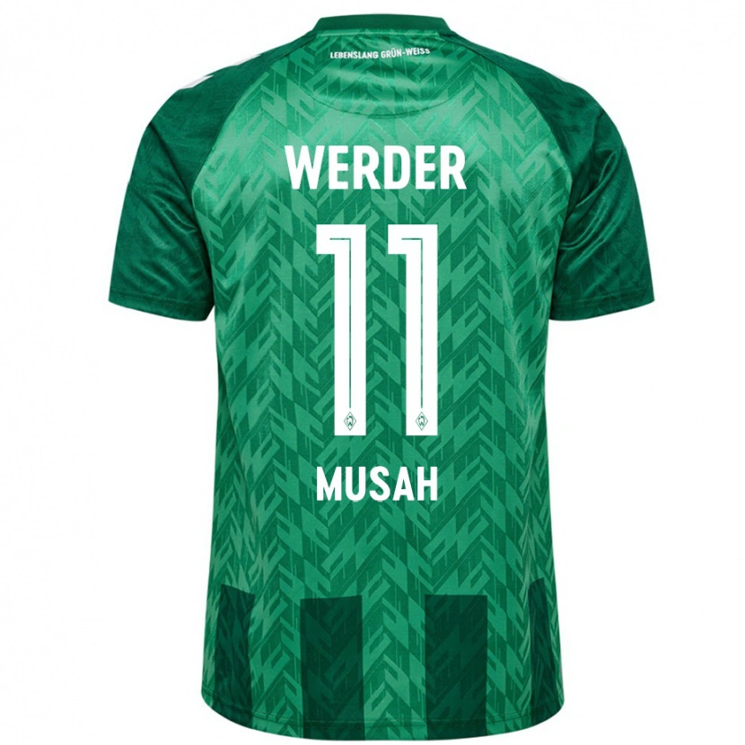 Danxen Niño Camiseta Salim Musah #11 Verde 1ª Equipación 2024/25 La Camisa