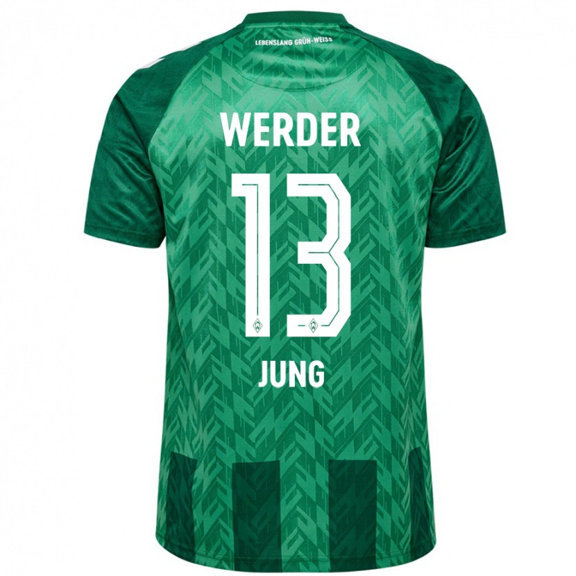 Danxen Niño Camiseta Seong-Hyeon Jung #13 Verde 1ª Equipación 2024/25 La Camisa