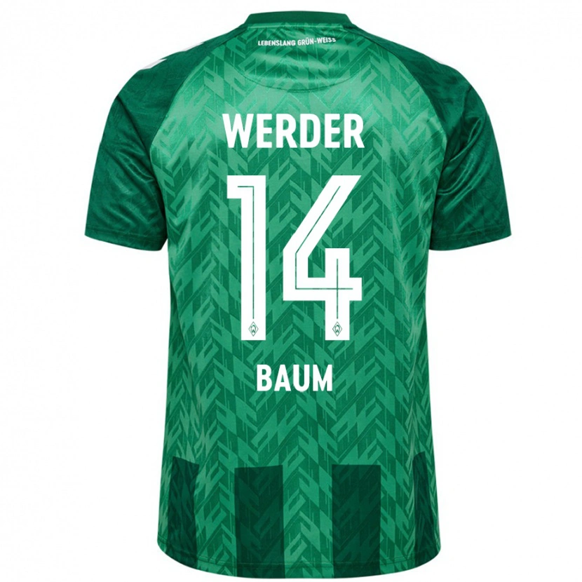 Danxen Niño Camiseta Lennart Baum #14 Verde 1ª Equipación 2024/25 La Camisa