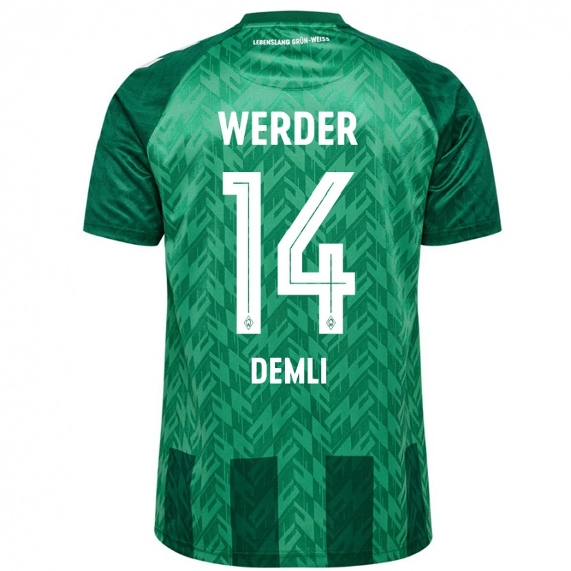 Danxen Niño Camiseta Rezan Demli #14 Verde 1ª Equipación 2024/25 La Camisa