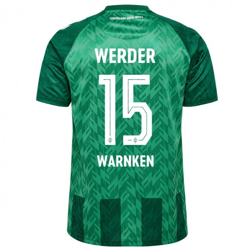 Danxen Niño Camiseta Jannes Warnken #15 Verde 1ª Equipación 2024/25 La Camisa