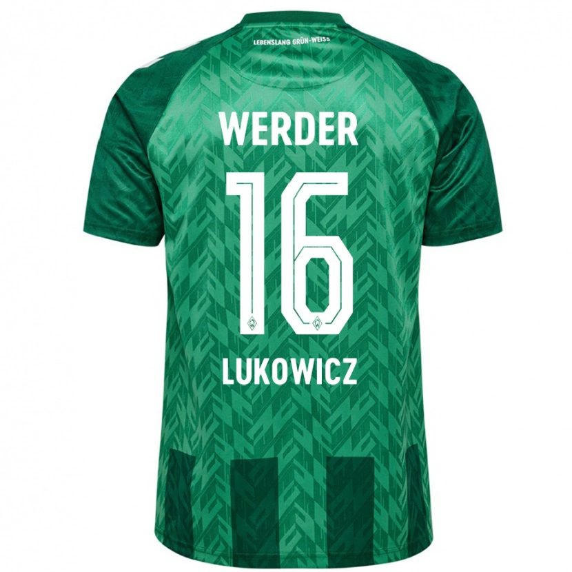 Danxen Niño Camiseta Maik Lukowicz #16 Verde 1ª Equipación 2024/25 La Camisa