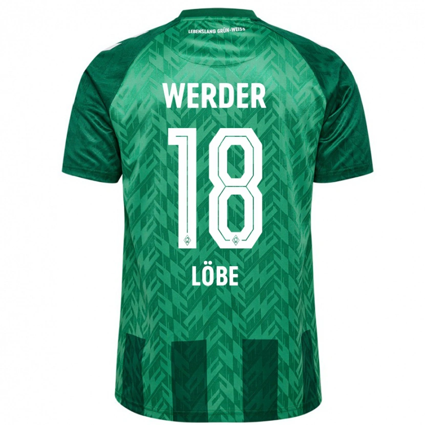 Danxen Niño Camiseta Jasper Löbe #18 Verde 1ª Equipación 2024/25 La Camisa