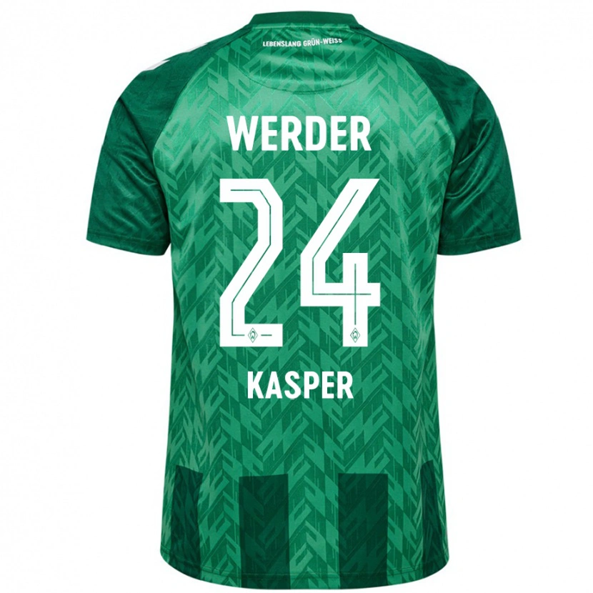 Danxen Niño Camiseta Dominik Kasper #24 Verde 1ª Equipación 2024/25 La Camisa