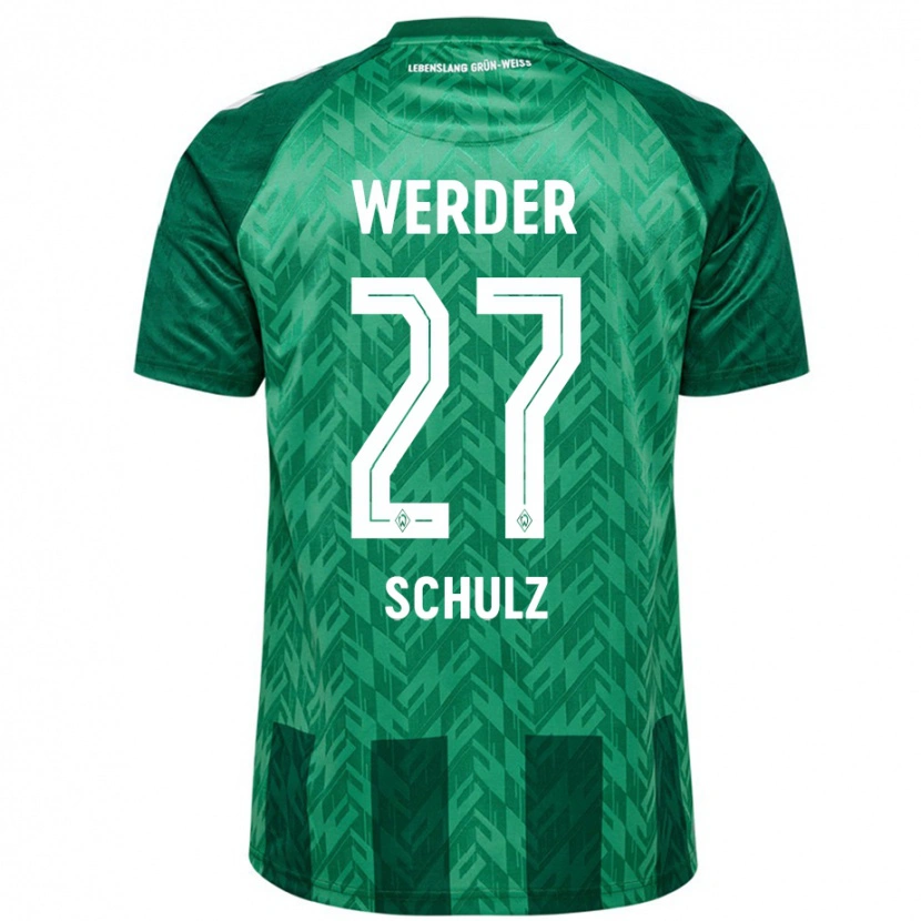 Danxen Niño Camiseta Ole Schulz #27 Verde 1ª Equipación 2024/25 La Camisa